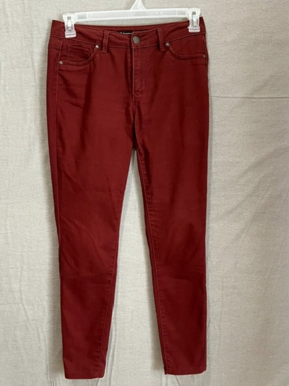 d.jeans Pants Womens Maroon Stretch Skinny Jeans Sz 4 EUC